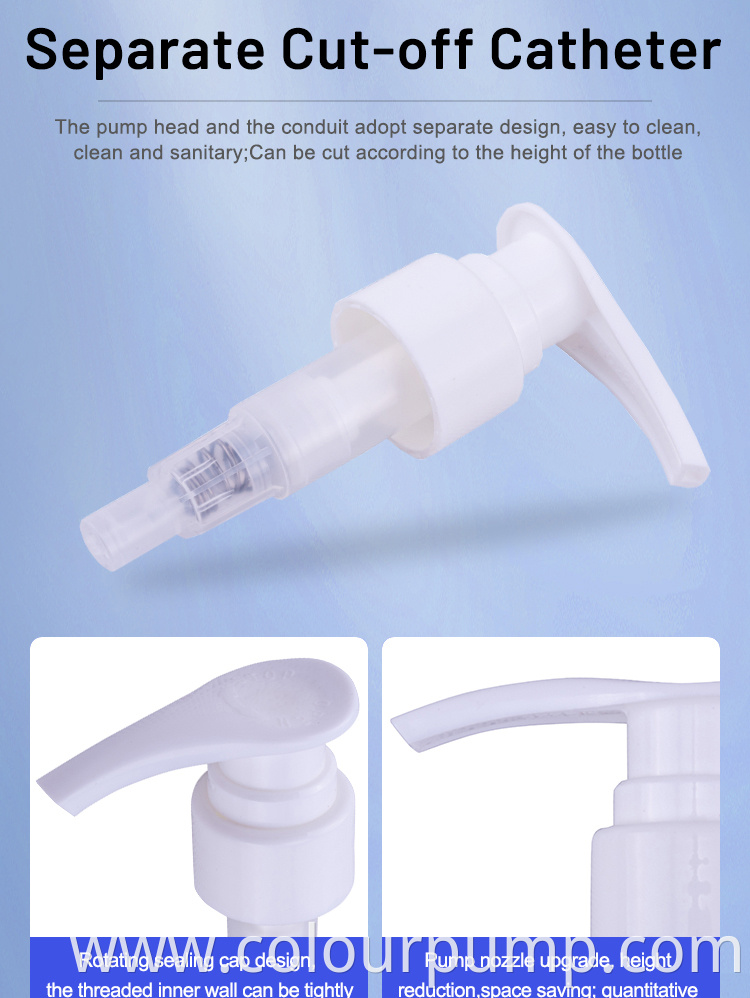 Professional 28410 Plastic Bottle Foam Soap Pump White Lotion Pump